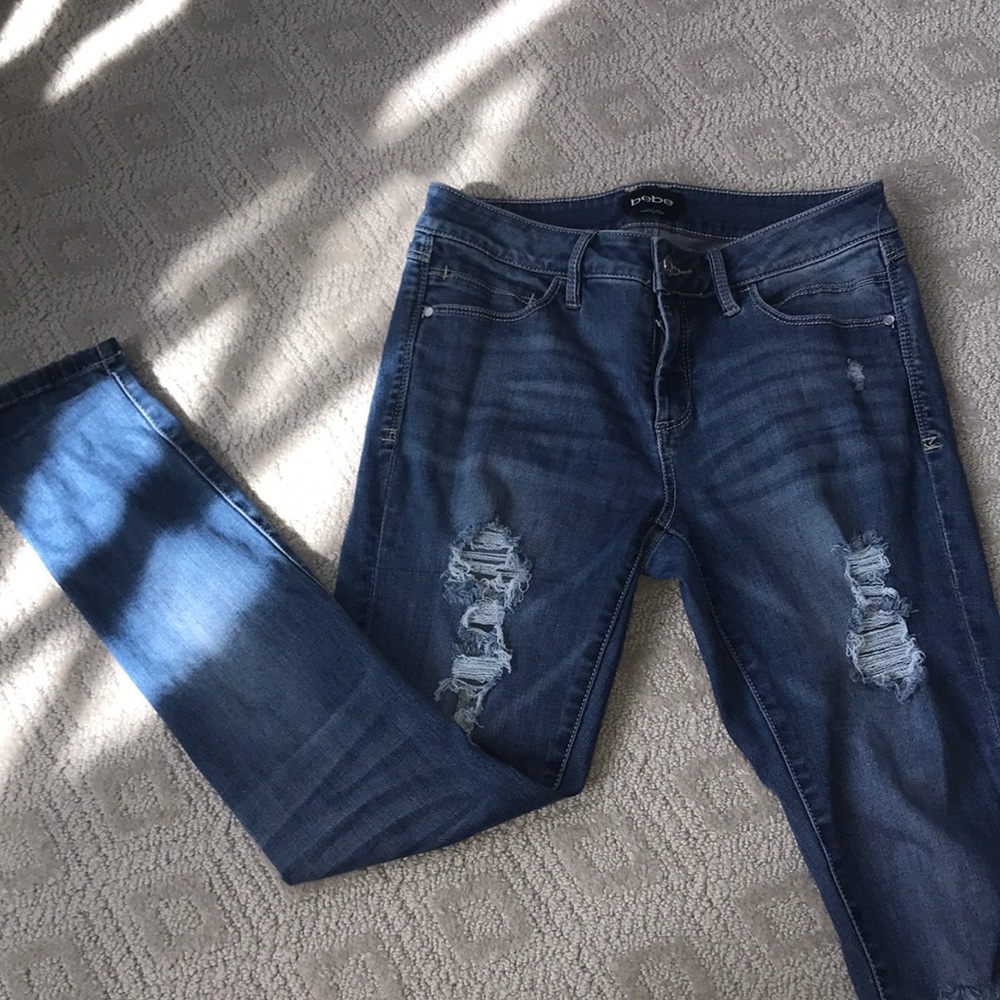 bebe heartbreaker skinny jeans